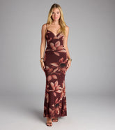 Sweet Talk Floral Mesh Maxi Dress