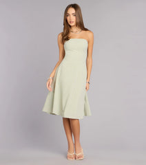 Sunny Day Cutie Gingham Midi Dress
