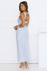 Harbour Bloom Midi Dress Blue