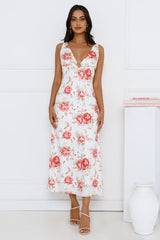 Luxe Dreamscape Midi Dress Pink