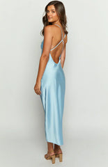 Elery Light Blue Midi Dress