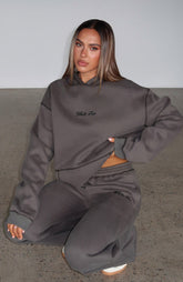 Instant Attraction Oversized Hoodie Charcoal