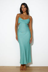 Fancy Brunch Date Midi Dress Sage
