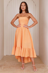 Style Anywhere Midi Dress Orange