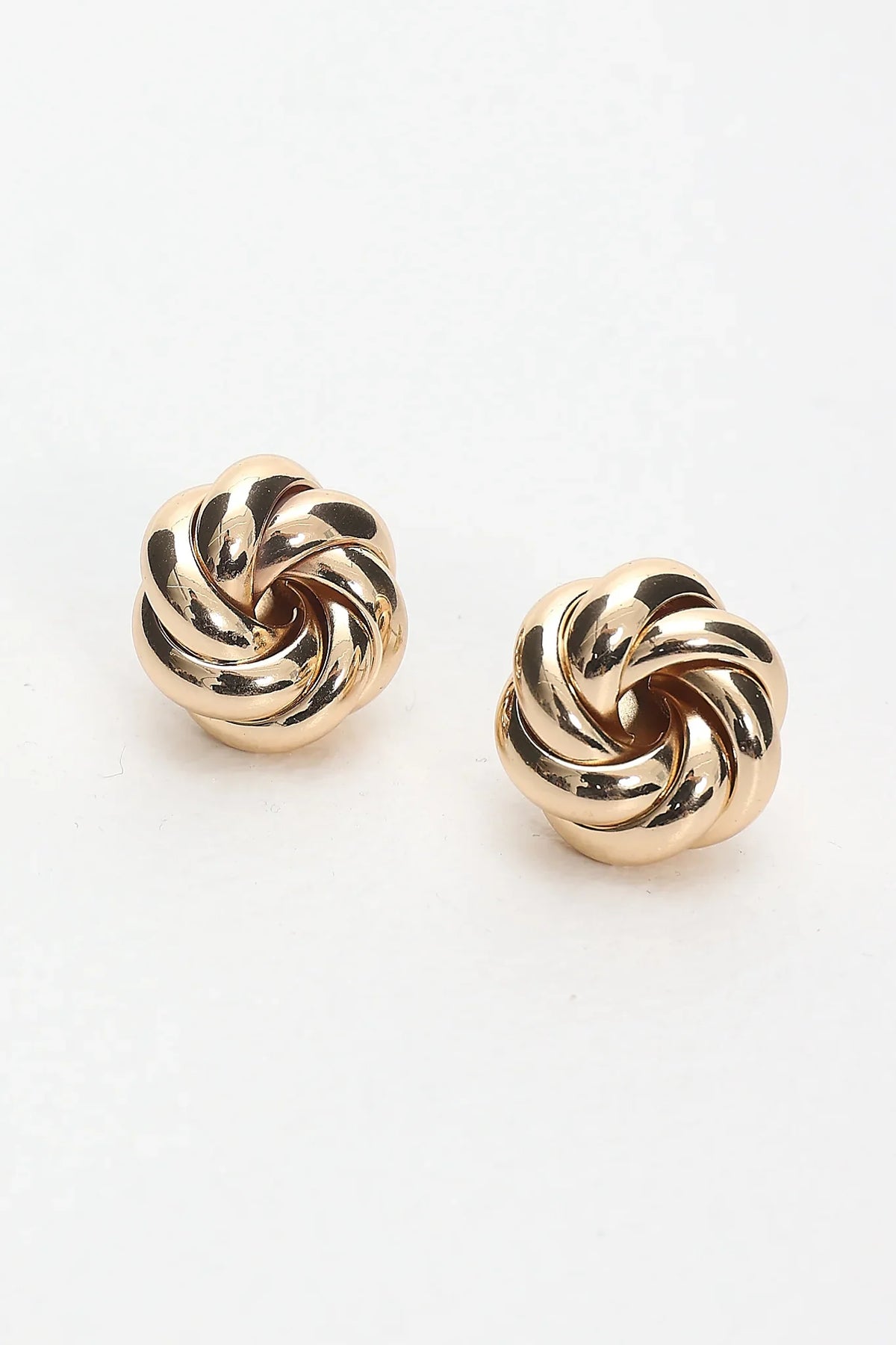 Lilibet Rope Knot Earrings Gold