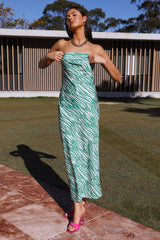 Party Time Maxi Dress Green