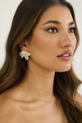 Maxine Orchid Earrings Pearl