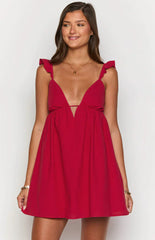 Tammie Red Mini Dress