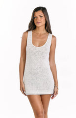 Annalee Cream Crochet Mini Dress